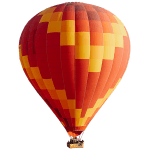 Red and Yellow Hot Air Balloon